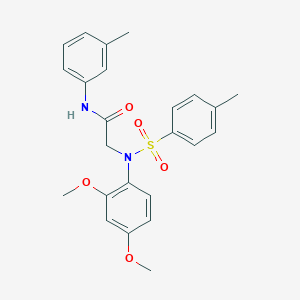 N~2~-(2,4-dimethoxyphenyl)-N~1~-(3-methylphenyl)-N~2~-[(4-methylphenyl)sulfonyl]glycinamide