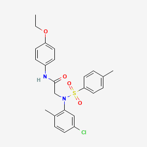 N~2~-(5-chloro-2-methylphenyl)-N~1~-(4-ethoxyphenyl)-N~2~-[(4-methylphenyl)sulfonyl]glycinamide