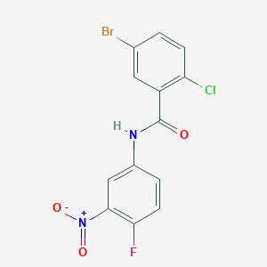 5-bromo-2-chloro-N-(4-fluoro-3-nitrophenyl)benzamide