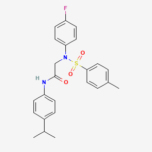 N~2~-(4-fluorophenyl)-N~1~-(4-isopropylphenyl)-N~2~-[(4-methylphenyl)sulfonyl]glycinamide