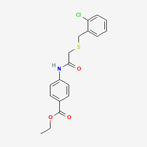 ethyl 4-({[(2-chlorobenzyl)thio]acetyl}amino)benzoate