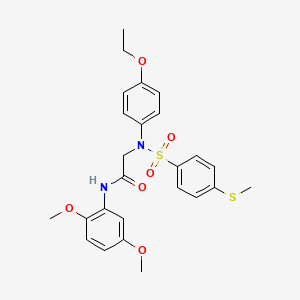 N~1~-(2,5-dimethoxyphenyl)-N~2~-(4-ethoxyphenyl)-N~2~-{[4-(methylthio)phenyl]sulfonyl}glycinamide