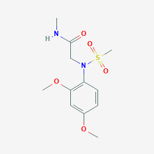 N~2~-(2,4-dimethoxyphenyl)-N~1~-methyl-N~2~-(methylsulfonyl)glycinamide