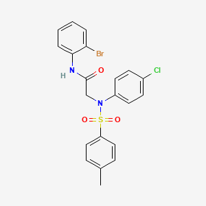 N~1~-(2-bromophenyl)-N~2~-(4-chlorophenyl)-N~2~-[(4-methylphenyl)sulfonyl]glycinamide