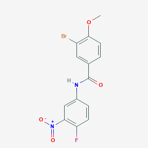 3-bromo-N-(4-fluoro-3-nitrophenyl)-4-methoxybenzamide