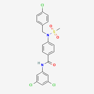 4-[(4-chlorobenzyl)(methylsulfonyl)amino]-N-(3,5-dichlorophenyl)benzamide