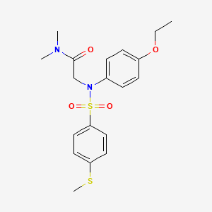 N~2~-(4-ethoxyphenyl)-N~1~,N~1~-dimethyl-N~2~-{[4-(methylthio)phenyl]sulfonyl}glycinamide