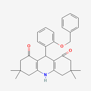 9-[2-(benzyloxy)phenyl]-3,3,6,6-tetramethyl-3,4,6,7,9,10-hexahydro-1,8(2H,5H)-acridinedione