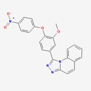 1-[3-methoxy-4-(4-nitrophenoxy)phenyl][1,2,4]triazolo[4,3-a]quinoline