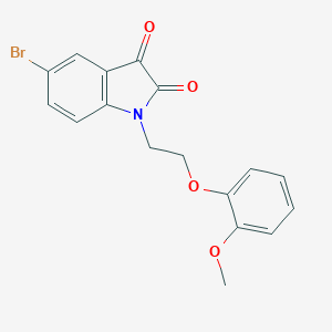 5-Bromo-1-(2-(2-methoxyphenoxy)ethyl)indoline-2,3-dione