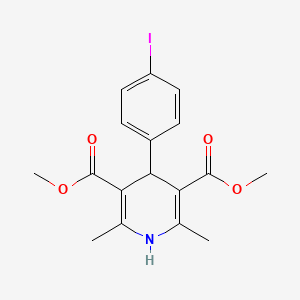 dimethyl 4-(4-iodophenyl)-2,6-dimethyl-1,4-dihydro-3,5-pyridinedicarboxylate