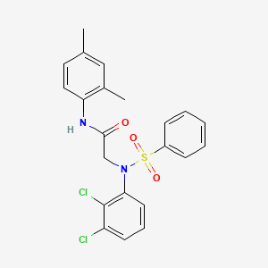 N~2~-(2,3-dichlorophenyl)-N~1~-(2,4-dimethylphenyl)-N~2~-(phenylsulfonyl)glycinamide