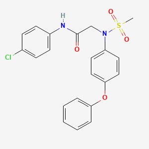 N~1~-(4-chlorophenyl)-N~2~-(methylsulfonyl)-N~2~-(4-phenoxyphenyl)glycinamide