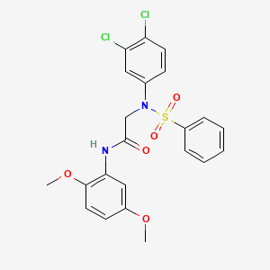 N~2~-(3,4-dichlorophenyl)-N~1~-(2,5-dimethoxyphenyl)-N~2~-(phenylsulfonyl)glycinamide