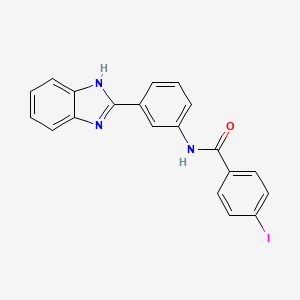 N-[3-(1H-benzimidazol-2-yl)phenyl]-4-iodobenzamide