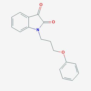 molecular formula C17H15NO3 B367205 1-(3-phenoxypropyl)-1H-indole-2,3-dione CAS No. 797780-73-5
