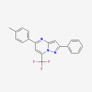 5-(4-methylphenyl)-2-phenyl-7-(trifluoromethyl)pyrazolo[1,5-a]pyrimidine