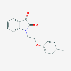 molecular formula C17H15NO3 B367209 1-(2-(p-Tolyloxy)ethyl)indoline-2,3-dione CAS No. 797780-69-9