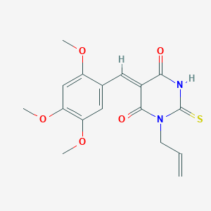 1-allyl-2-thioxo-5-(2,4,5-trimethoxybenzylidene)dihydro-4,6(1H,5H)-pyrimidinedione