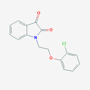 molecular formula C16H12ClNO3 B367212 1-[2-(2-Chlorophenoxy)ethyl]indole-2,3-dione CAS No. 797780-71-3