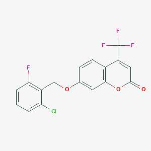 7-[(2-chloro-6-fluorobenzyl)oxy]-4-(trifluoromethyl)-2H-chromen-2-one