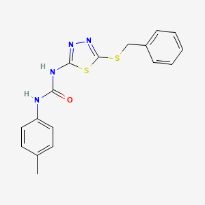 1-[5-(Benzylsulfanyl)-1,3,4-thiadiazol-2-yl]-3-(4-methylphenyl)urea