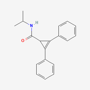 molecular formula C19H19NO B3672222 N-isopropyl-2,3-diphenyl-2-cyclopropene-1-carboxamide 