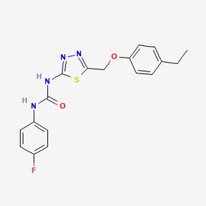 1-{5-[(4-Ethylphenoxy)methyl]-1,3,4-thiadiazol-2-yl}-3-(4-fluorophenyl)urea