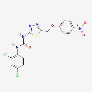 N-(2,4-dichlorophenyl)-N'-{5-[(4-nitrophenoxy)methyl]-1,3,4-thiadiazol-2-yl}urea