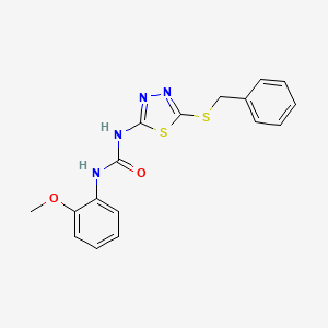 N-[5-(benzylthio)-1,3,4-thiadiazol-2-yl]-N'-(2-methoxyphenyl)urea