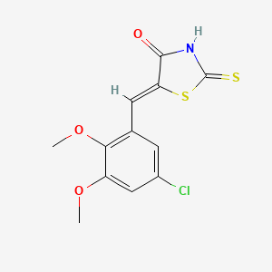 5-(5-chloro-2,3-dimethoxybenzylidene)-2-thioxo-1,3-thiazolidin-4-one