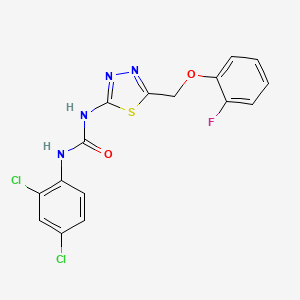 N-(2,4-dichlorophenyl)-N'-{5-[(2-fluorophenoxy)methyl]-1,3,4-thiadiazol-2-yl}urea