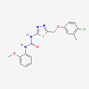 N-{5-[(4-chloro-3-methylphenoxy)methyl]-1,3,4-thiadiazol-2-yl}-N'-(2-methoxyphenyl)urea