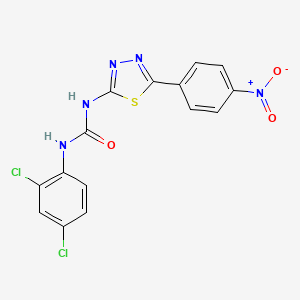 N-(2,4-dichlorophenyl)-N'-[5-(4-nitrophenyl)-1,3,4-thiadiazol-2-yl]urea