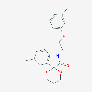 5'-Methyl-1'-(2-(m-tolyloxy)ethyl)spiro[[1,3]dioxane-2,3'-indolin]-2'-one