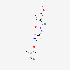 N-{5-[(2,4-dimethylphenoxy)methyl]-1,3,4-thiadiazol-2-yl}-N'-(3-methoxyphenyl)urea