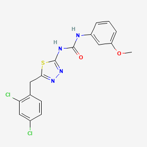 N-[5-(2,4-dichlorobenzyl)-1,3,4-thiadiazol-2-yl]-N'-(3-methoxyphenyl)urea