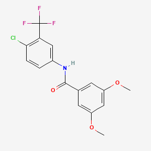 N-[4-chloro-3-(trifluoromethyl)phenyl]-3,5-dimethoxybenzamide