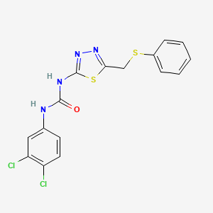 N-(3,4-dichlorophenyl)-N'-{5-[(phenylthio)methyl]-1,3,4-thiadiazol-2-yl}urea