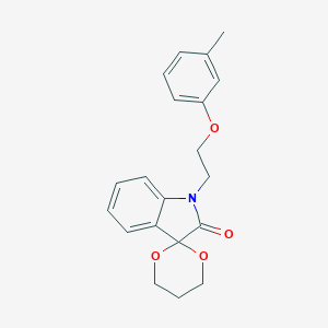 molecular formula C20H21NO4 B367248 1'-(2-(m-Tolyloxy)ethyl)spiro[[1,3]dioxane-2,3'-indolin]-2'-one CAS No. 853751-55-0