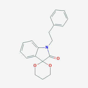 molecular formula C19H19NO3 B367249 1'-(2-Phenylethyl)-1',2'-dihydrospiro[1,3-dioxane-2,3'-indole]-2'-one CAS No. 882382-64-1