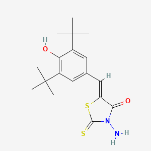 3-amino-5-(3,5-di-tert-butyl-4-hydroxybenzylidene)-2-thioxo-1,3-thiazolidin-4-one