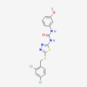 N-{5-[(2,4-dichlorobenzyl)thio]-1,3,4-thiadiazol-2-yl}-N'-(3-methoxyphenyl)urea