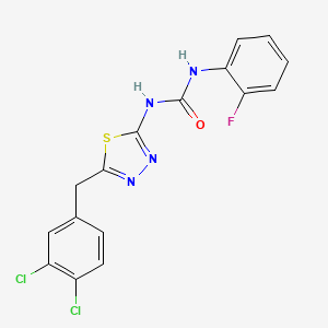 N-[5-(3,4-dichlorobenzyl)-1,3,4-thiadiazol-2-yl]-N'-(2-fluorophenyl)urea