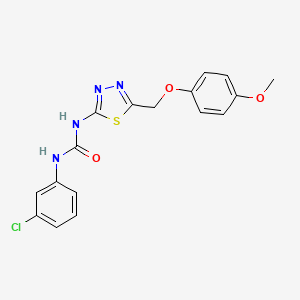 N-(3-chlorophenyl)-N'-{5-[(4-methoxyphenoxy)methyl]-1,3,4-thiadiazol-2-yl}urea