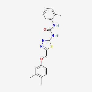 N-{5-[(3,4-dimethylphenoxy)methyl]-1,3,4-thiadiazol-2-yl}-N'-(2-methylphenyl)urea