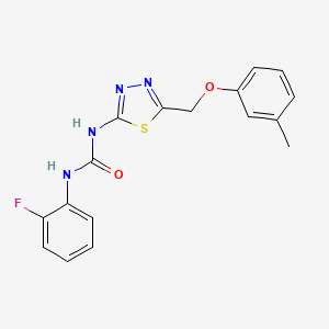 N-(2-fluorophenyl)-N'-{5-[(3-methylphenoxy)methyl]-1,3,4-thiadiazol-2-yl}urea