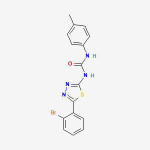 N-[5-(2-bromophenyl)-1,3,4-thiadiazol-2-yl]-N'-(4-methylphenyl)urea