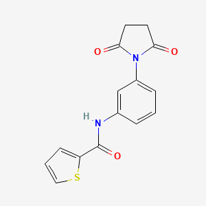 N-[3-(2,5-dioxo-1-pyrrolidinyl)phenyl]-2-thiophenecarboxamide