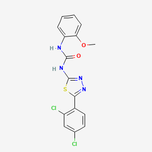 N-[5-(2,4-dichlorophenyl)-1,3,4-thiadiazol-2-yl]-N'-(2-methoxyphenyl)urea